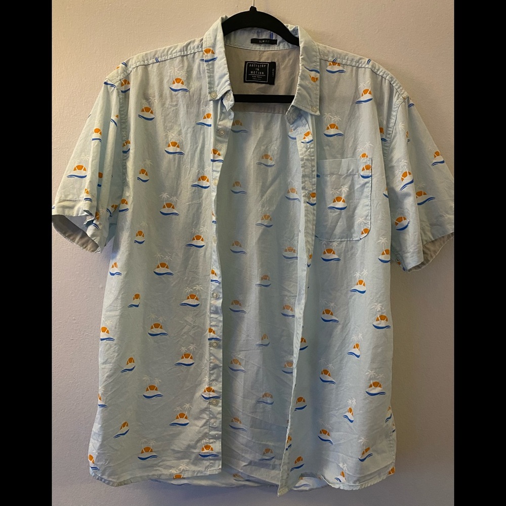 Artistry in Motion Slim Fit Button Down Shirt